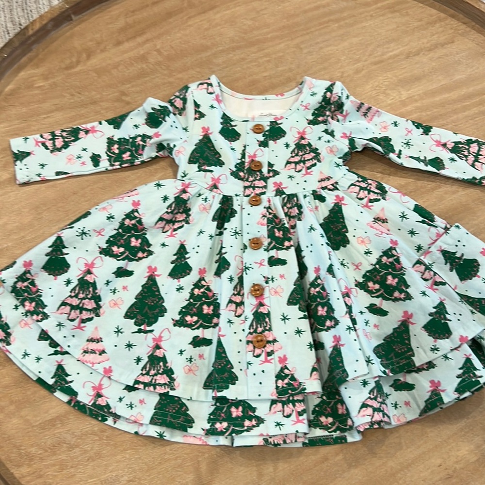 Sweethoney Christmas Tree Dress 2T New!